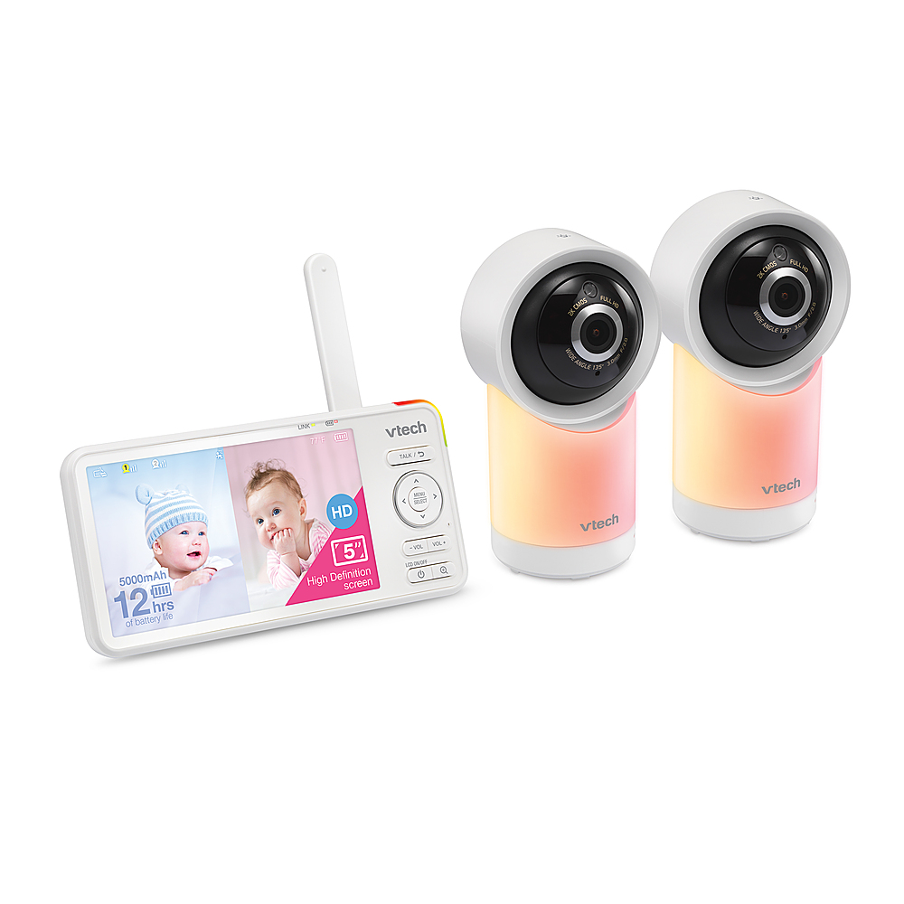 vtech BM7750HD Pan & Tilt Video & Audio Baby Monitor - 2 Camera pack –  babygoodswarehouse