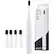 Angle. AquaSonic - Pulse Series Rechargeable Electric Toothbrush with Activated Charcoal Whitening Bristles - Optic White.
