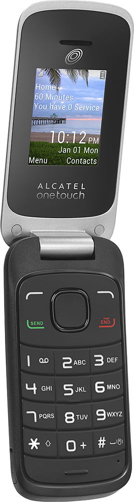 Best Buy Tracfone Tracfone Alcatel Onetouch 206g No Contract Cell Phone Black Tfala206gdm3p4p