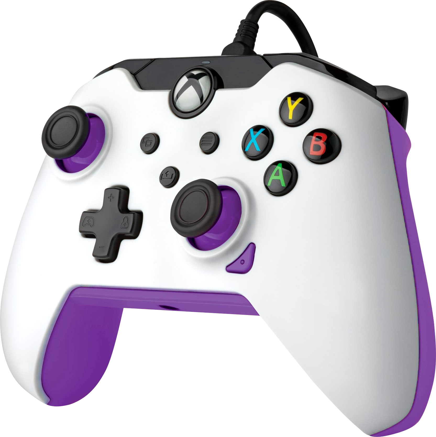 Angle View: PDP - Wired Controller - Xbox Series X|S, Xbox One, Xbox, Windows 10/11 - Kinetic White