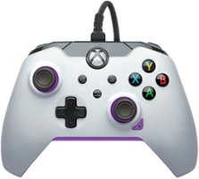 PDP - Wired Controller - Xbox Series X|S, Xbox One, Xbox, Windows 10/11 - Kinetic White - Front_Zoom