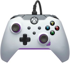 PDP Wired Controller: Kinetic White - Xbox Series X|S, Xbox One, Xbox, Windows 10/11 - Kinetic White - Front_Zoom
