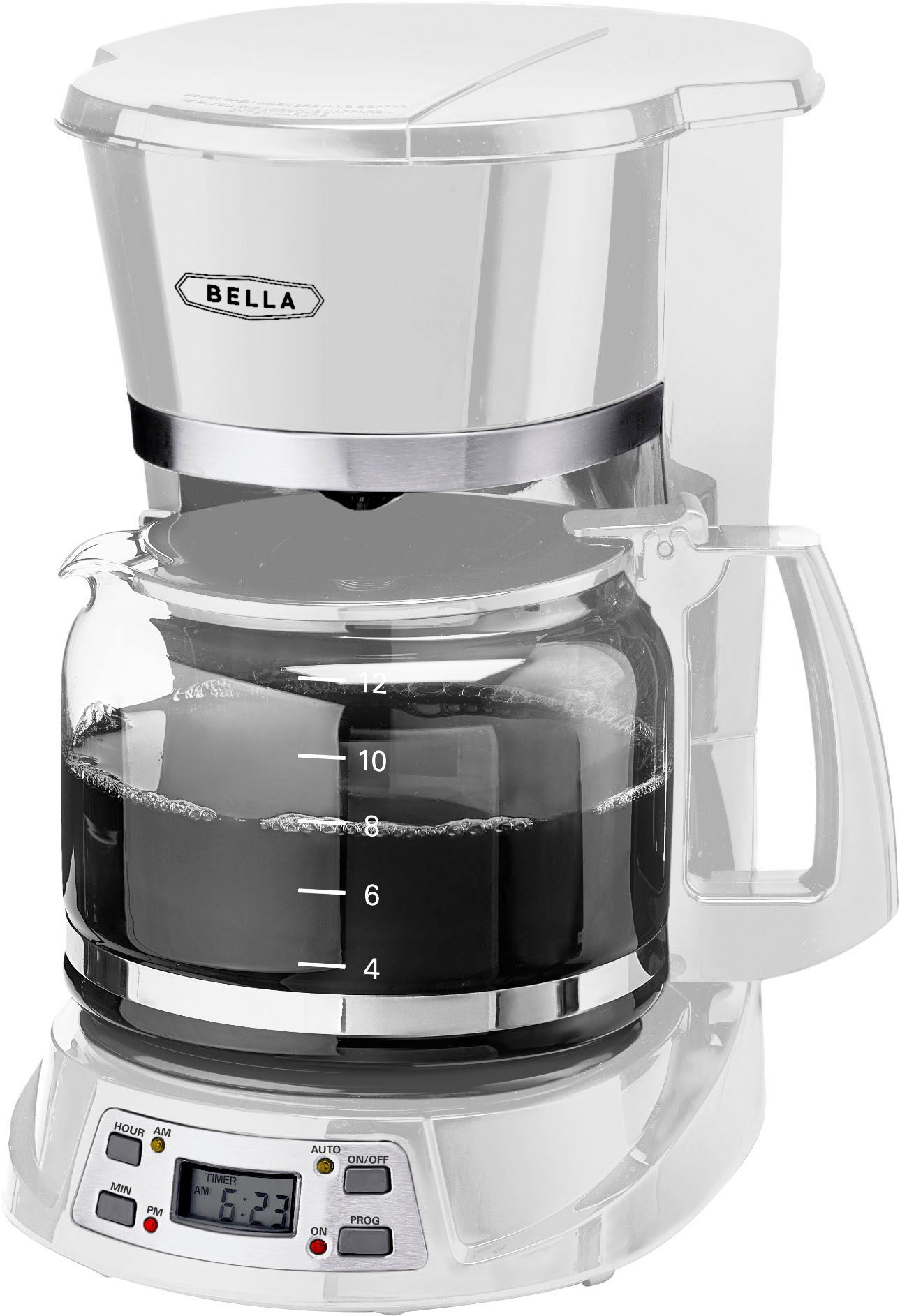 Bella Single Serve Coffeemaker in black/silver drops to just $30 for today  only