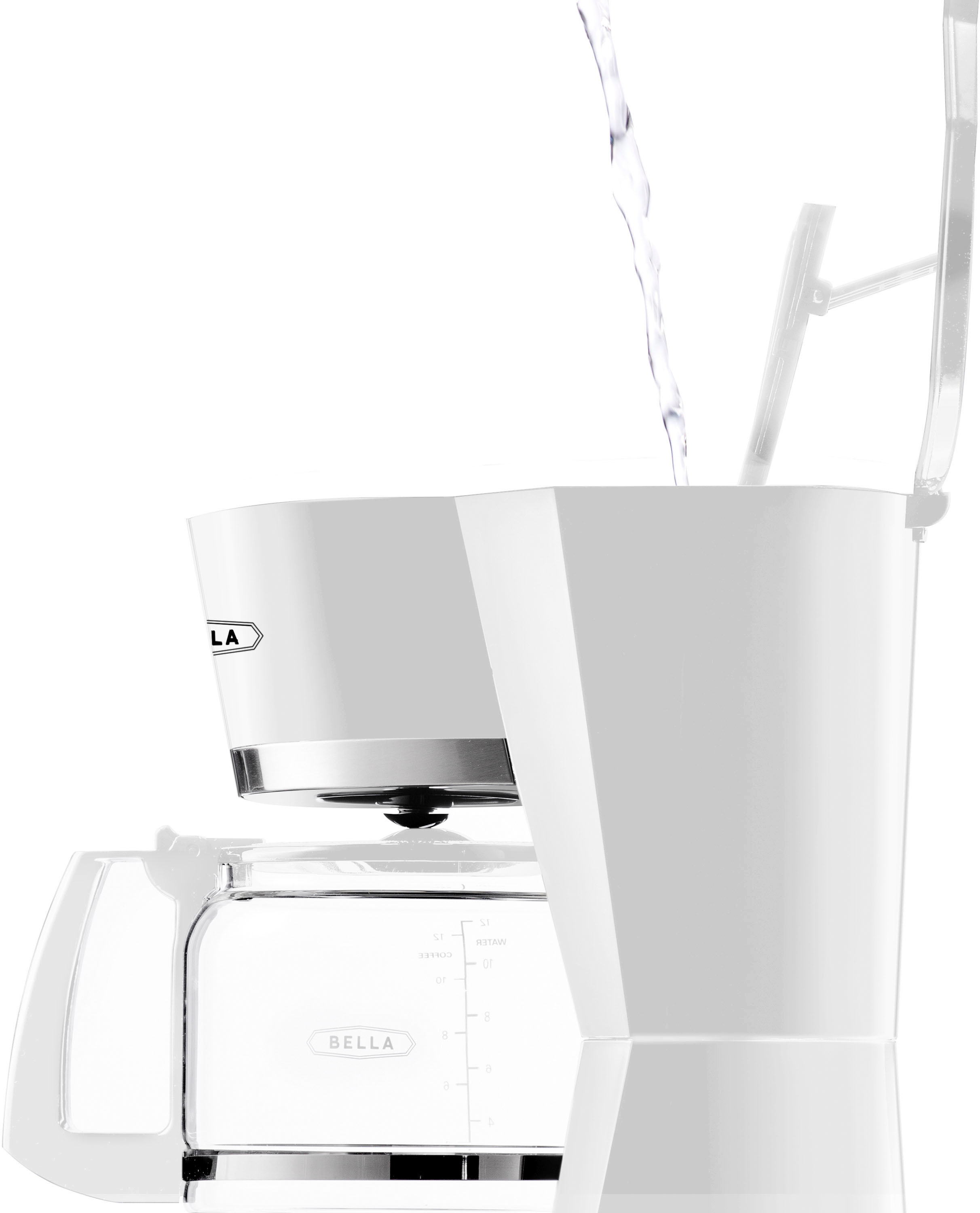 Best Buy: Bella 12-Cup Programmable Coffee Maker White 17486