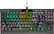 Front. CORSAIR - K70 RGB TKL Wired Optical-Mechanical OPX Linear Keyswitches Gaming Keyboard with 8000Hz Polling Rate - Black.
