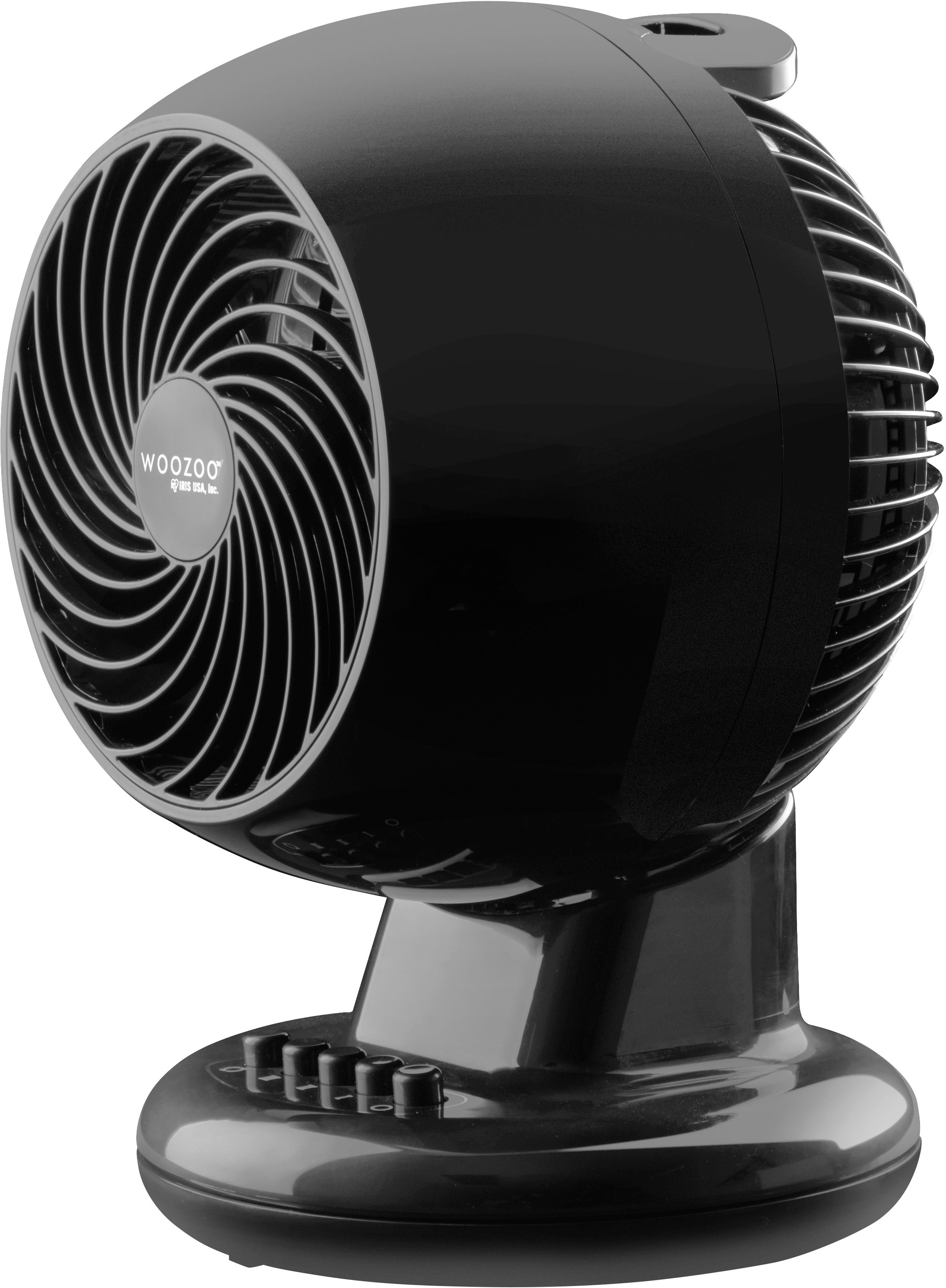 Angle View: Woozoo - Compact Personal Oscillating Fan - Black