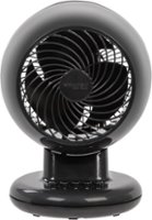WOOZOO - Compact Personal Oscillating Fan - Black - Front_Zoom