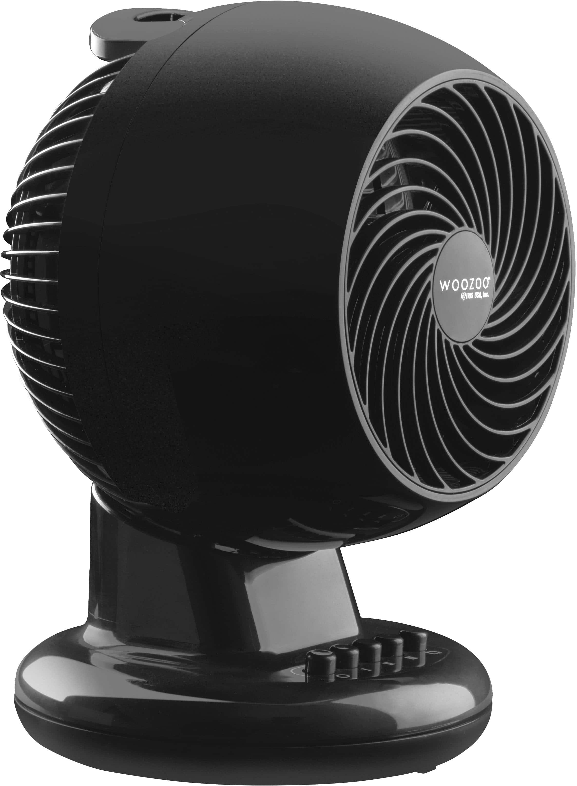 Alt View 11. WOOZOO - Compact Personal Oscillating Fan - Black.