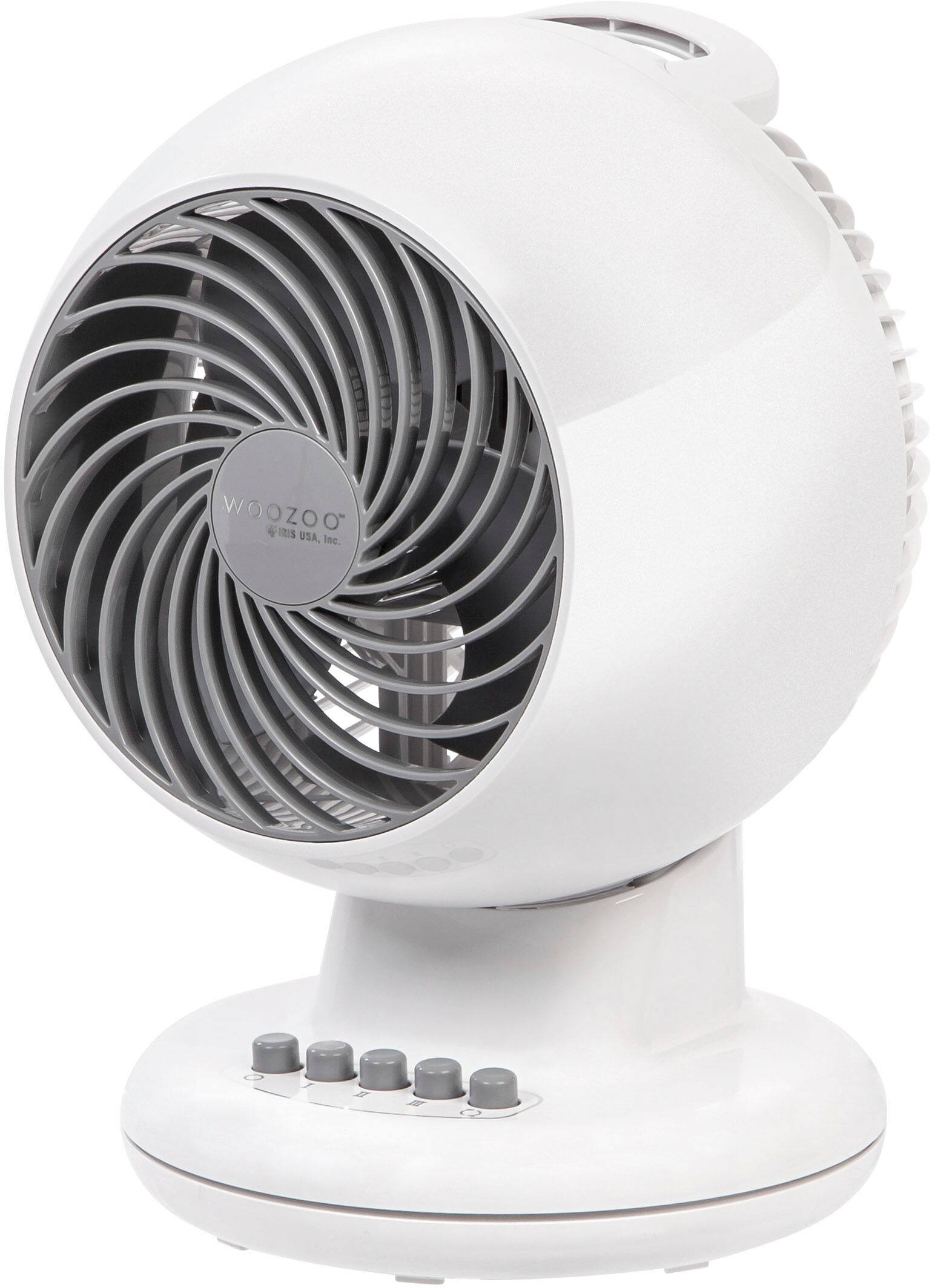 Angle. WOOZOO - Compact Personal Oscillating Fan - White.