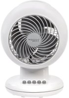 WOOZOO - Compact Personal Oscillating Fan - White - Front_Zoom
