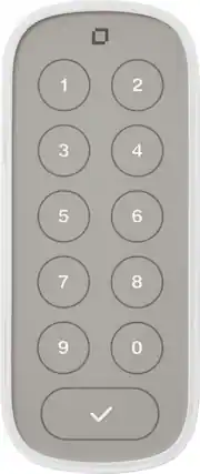 Backlit Bluetooth Keypad – Smart Keypad for Level Locks with Sharable Key Codes - White