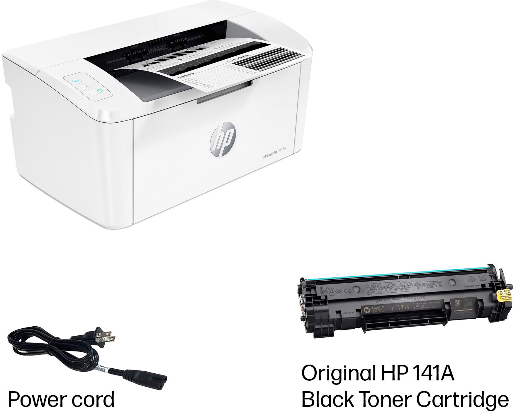 HP LaserJet M110w Wireless Printer Buy Black Best M110w LaserJet and White White - Laser