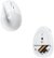 Alt View Zoom 15. Logitech - Lift Vertical Wireless Ergonomic Mouse with 4 Customizable Buttons - Off-White.