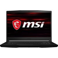 MSI - GF63 THIN 15.6" Gaming Laptop - Intel Core i7 - 16 GB Memory - NVIDIA GeForce RTX 3050 Ti - 512 GB SSD - Black - Front_Zoom