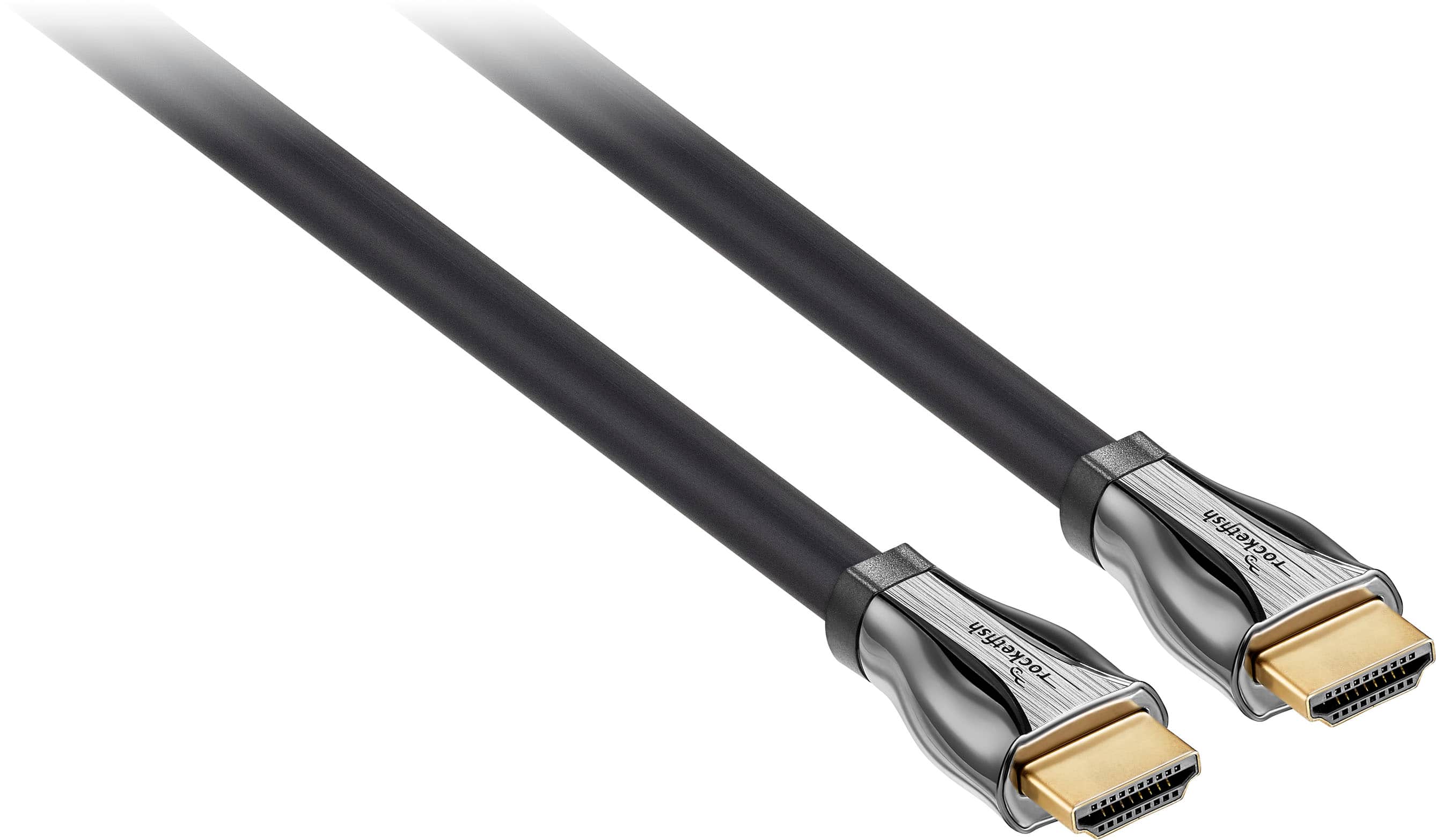 Angle. Rocketfish™ - 25' 8K Ultra High Speed HDMI® 2.1 Certified Cable - Black.