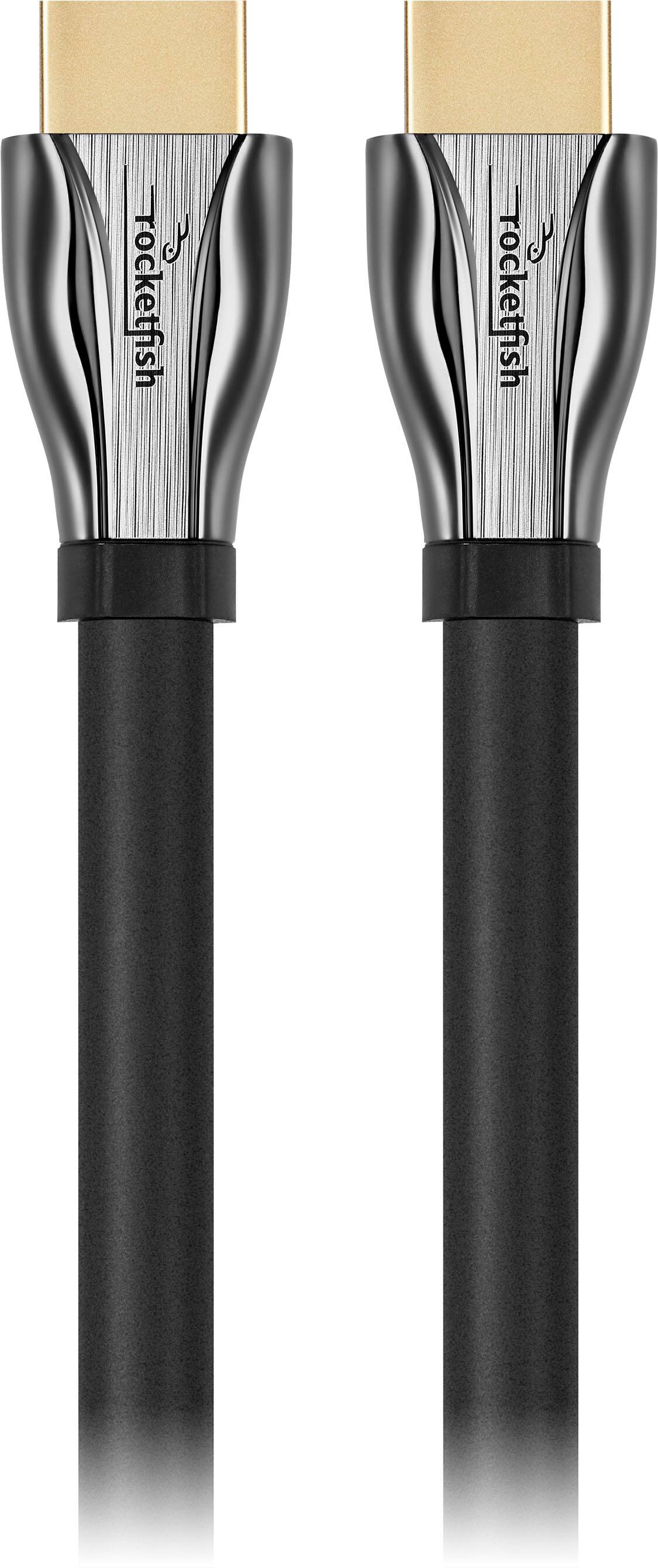 Front. Rocketfish™ - 25' 8K Ultra High Speed HDMI® 2.1 Certified Cable - Black.