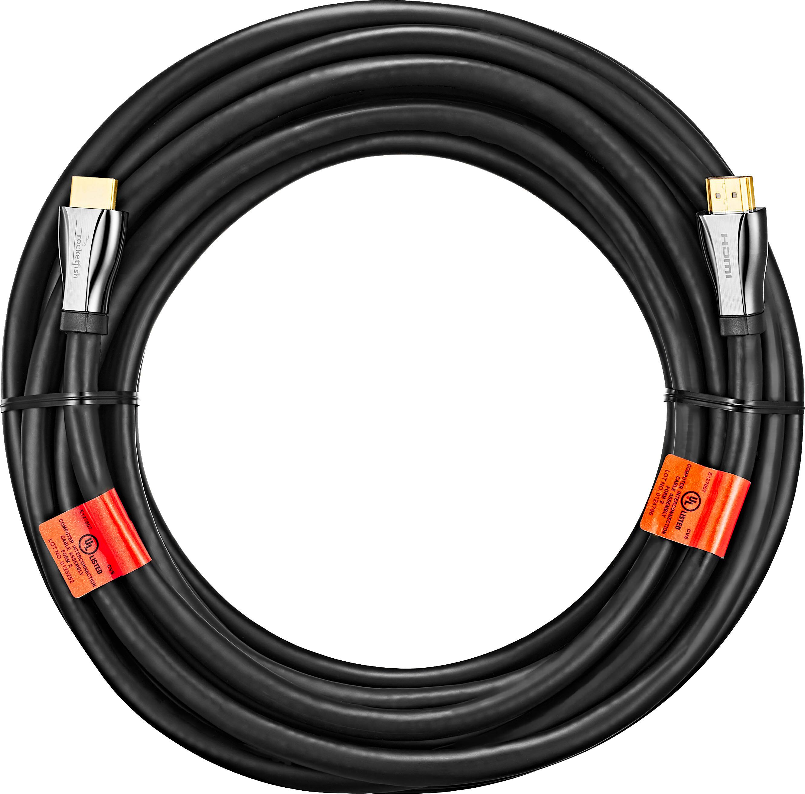 Alt View 11. Rocketfish™ - 25' 8K Ultra High Speed HDMI® 2.1 Certified Cable - Black.