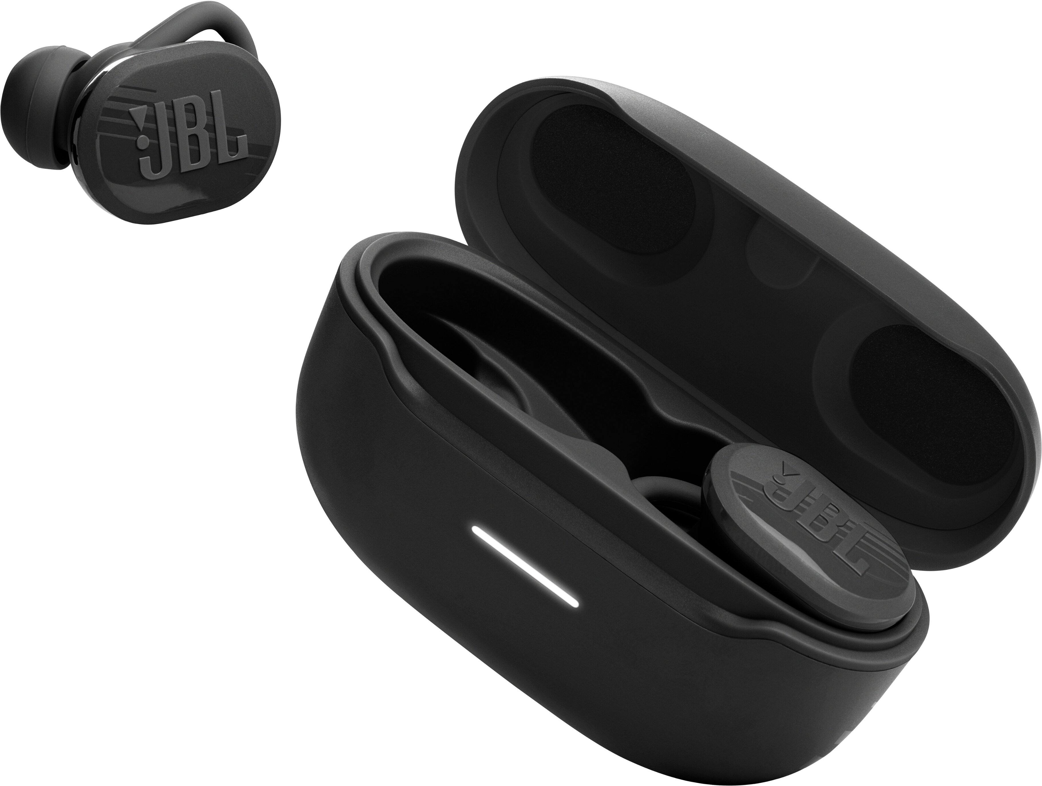 Angle. JBL - Endurance Race Waterproof True Wireless Sport Earbud Headphones - Black.
