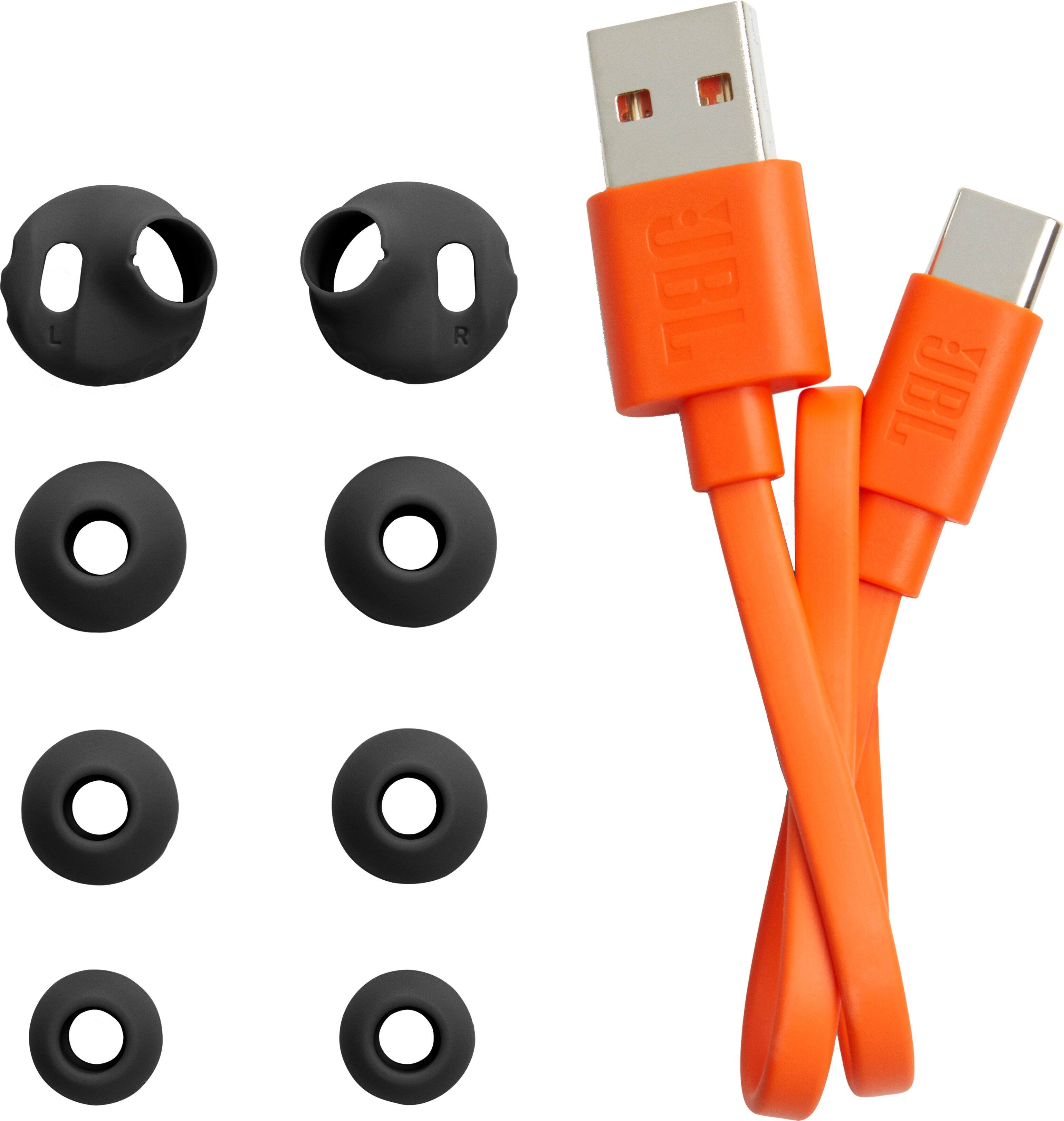 Alt View 17. JBL - Endurance Race Waterproof True Wireless Sport Earbud Headphones - Black.