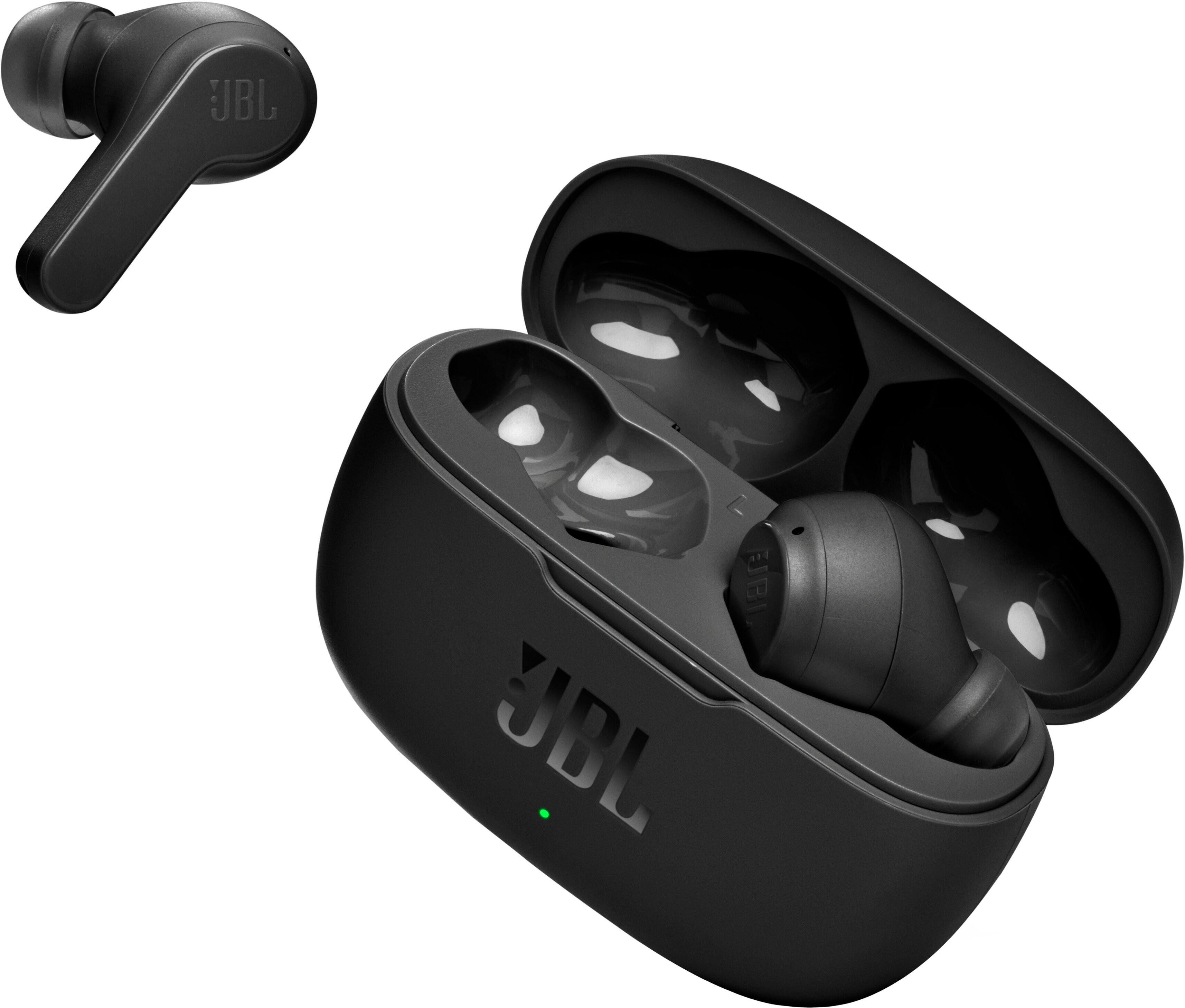 Angle. JBL - Vibe 200 True Wireless Earbuds - Black.