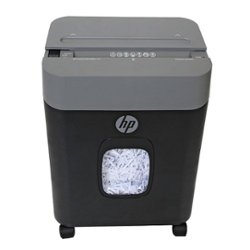 HP - 8 Sheet Crosscut Paper Shredder - Front_Zoom