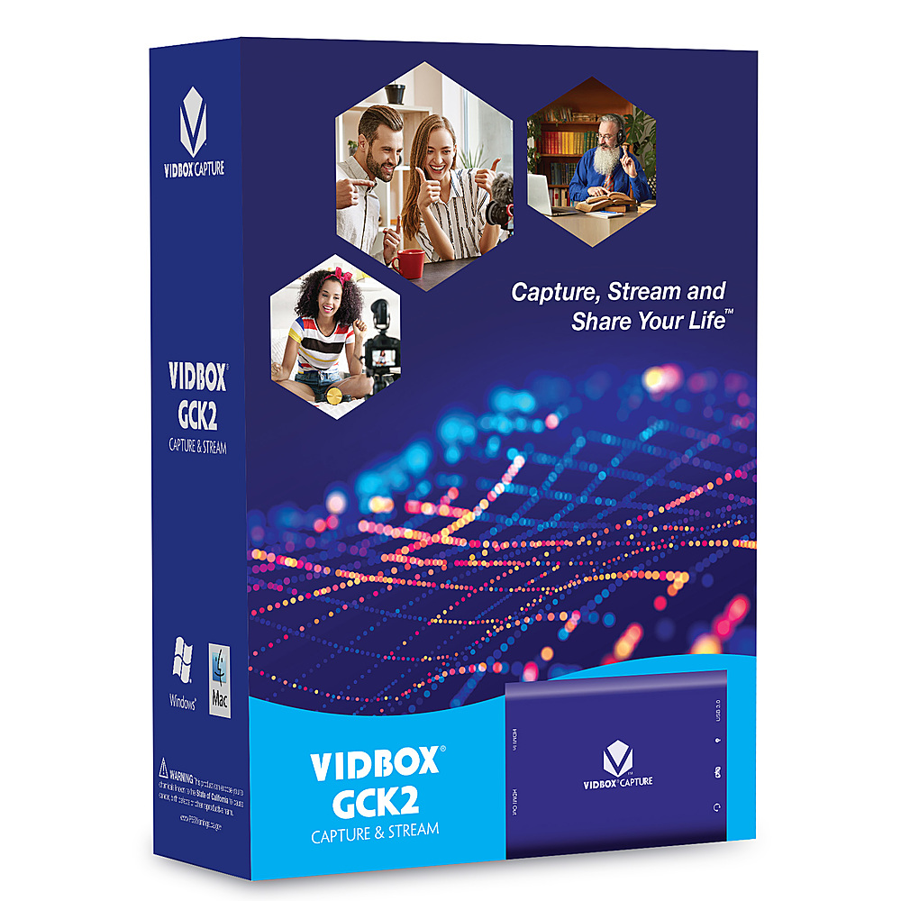 VIDBOX - GCK2 Capture and Live Stream - Windows, Mac OS