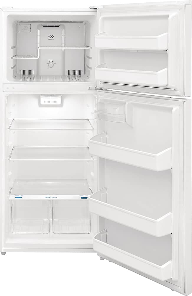 Alt View 1. Frigidaire - 17.6 Cu. Ft. Top Freezer Refrigerator - White.