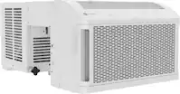 GE Profile - ClearView 350 Sq. Ft. 8,300 BTU Smart Ultra Quiet Window Air Conditioner - White - Front_Zoom