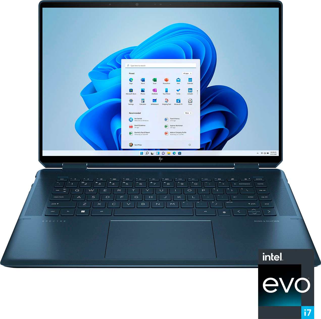 HP – Spectre 2-in-1 16″ 3K+ Touch-Screen Laptop – Intel Evo platform Core i7 – 16GB Memory – 512GB SSD – Pen Included – Nocturne Blue