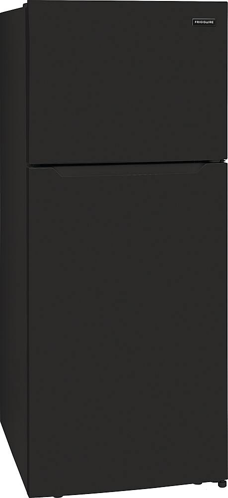 Angle. Frigidaire - 17.6 Cu. Ft. Top Freezer Refrigerator - Black.