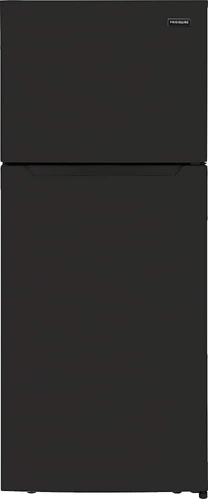 Front. Frigidaire - 17.6 Cu. Ft. Top Freezer Refrigerator - Black.