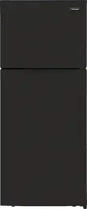 Frigidaire - 17.6 Cu. Ft. Top Freezer Refrigerator - Black