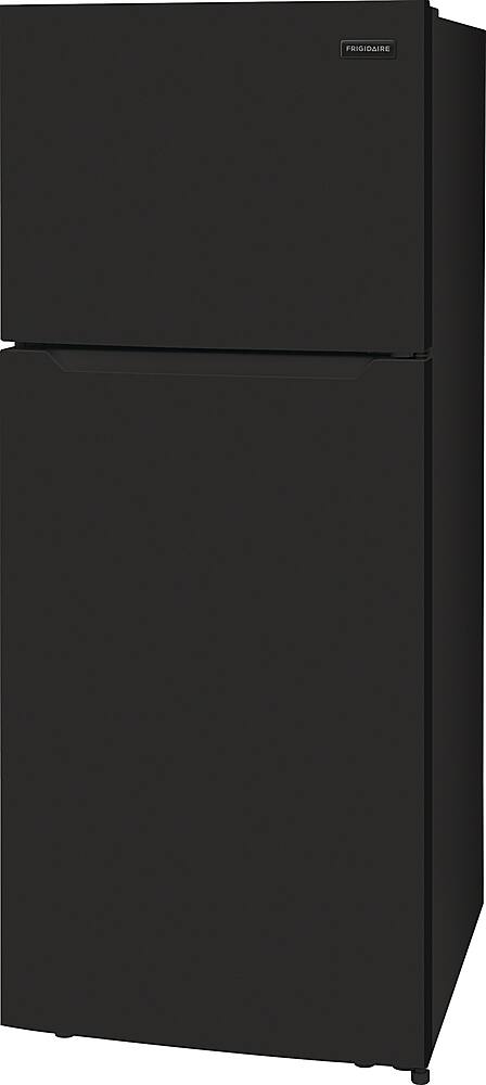 Left. Frigidaire - 17.6 Cu. Ft. Top Freezer Refrigerator - Black.