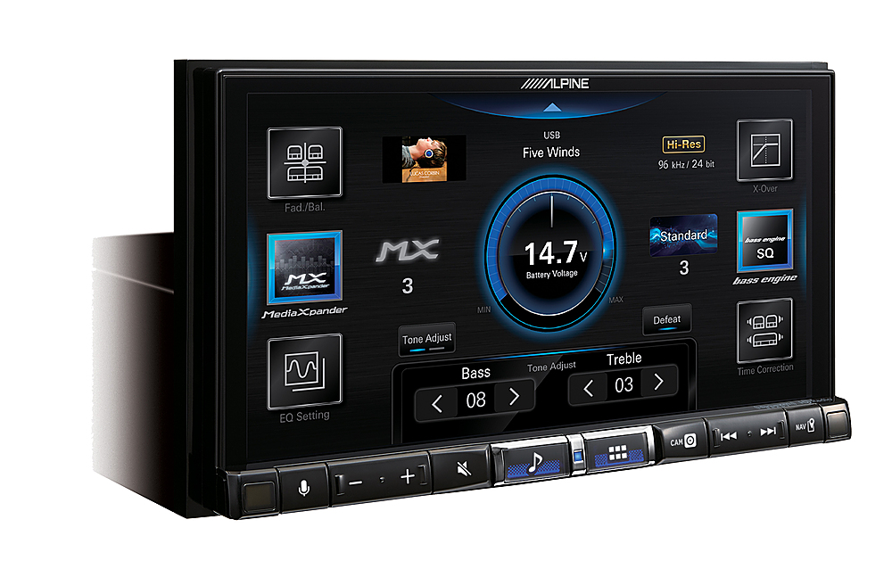 Alpine 7 Android Auto and Apple CarPlay Bluetooth Digital Media Receiver  Black iLX-507 - Best Buy