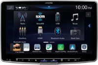 Alpine - 11" Android Auto and Apple CarPlay Bluetooth Digital Media Receiver - Black - Front_Zoom