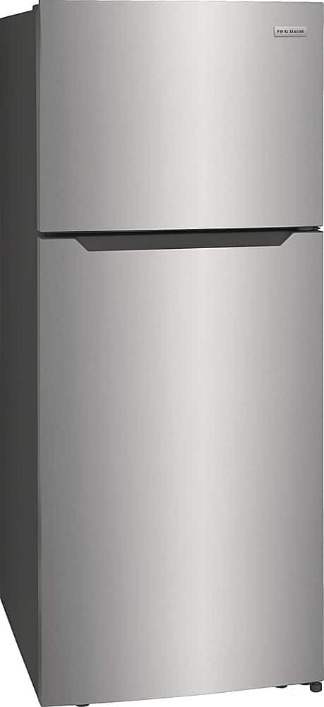 Angle. Frigidaire - 17.6 Cu. Ft. Top Freezer Refrigerator - Stainless Steel.