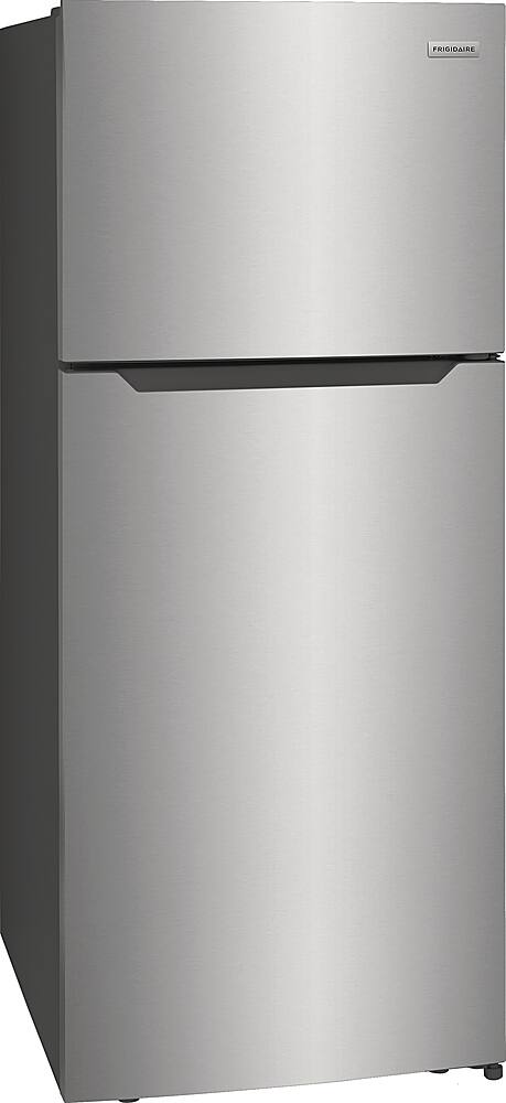 Angle. Frigidaire - 17.6 Cu. Ft. Top Freezer Refrigerator - Stainless Steel.