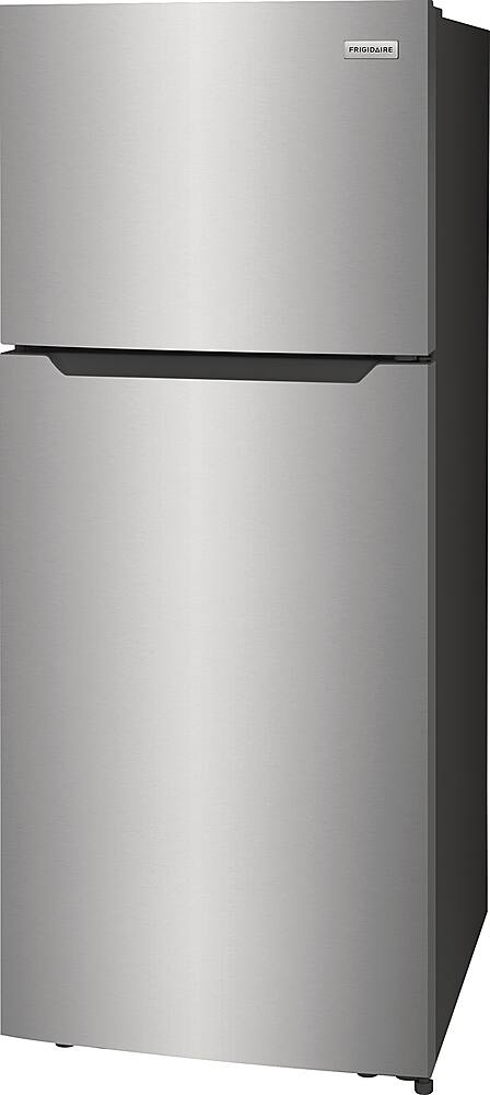 Left. Frigidaire - 17.6 Cu. Ft. Top Freezer Refrigerator - Stainless Steel.