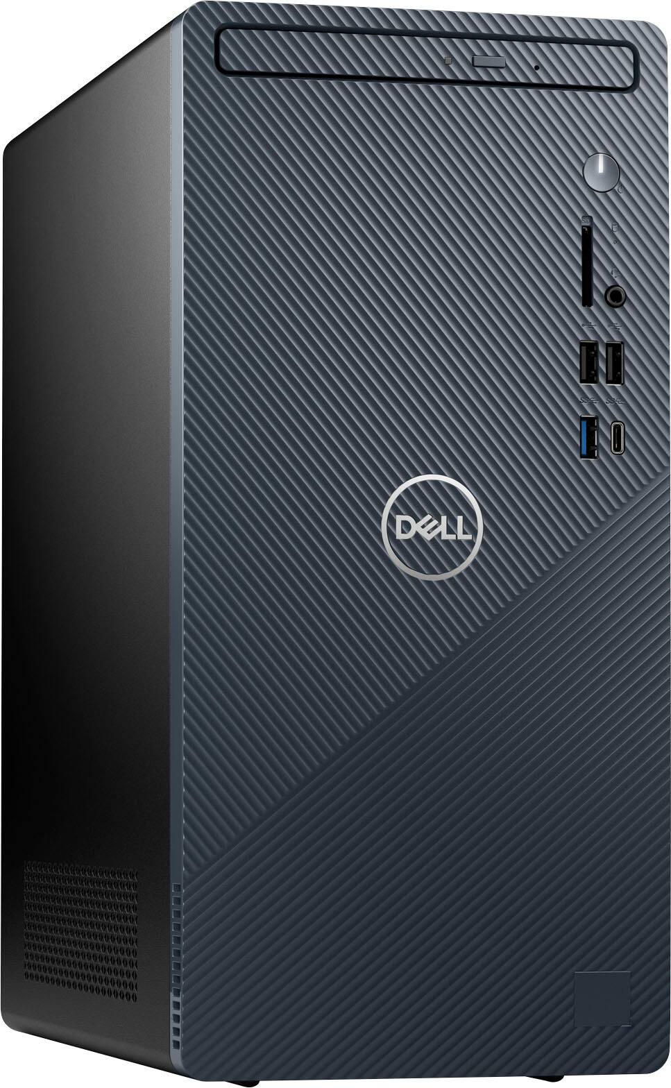 Angle. Dell - Inspiron Desktop - Intel Core i3-12100 - 8GB Memory - 256GB SSD - Mist Blue.