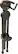 Alt View Standard 3. Quik Lok - Guitar Stand - Black.