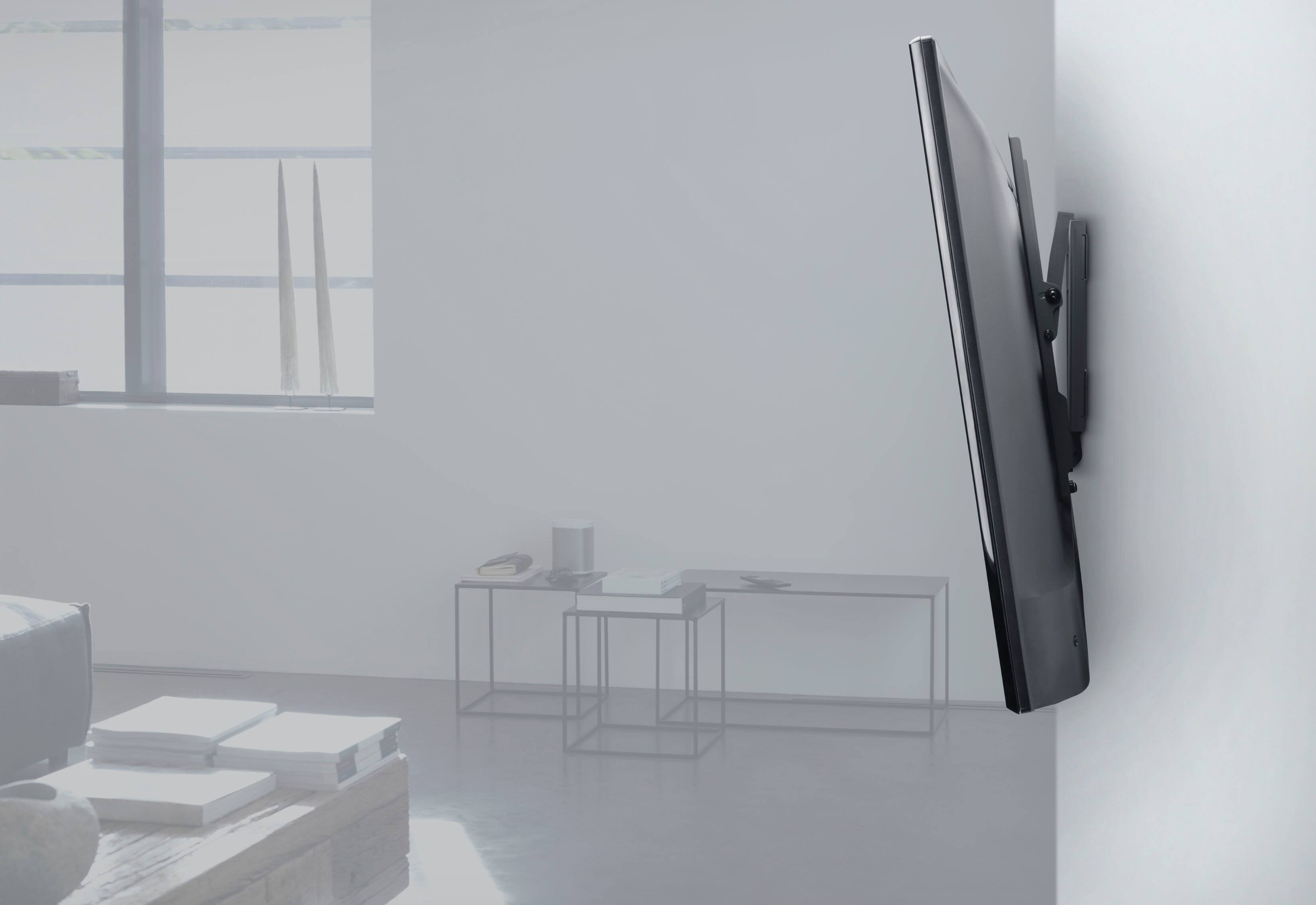 Alt View 1. One for All - Ultra-Slim TV Wall Mount for most 42"-100" Flat Panel TVs - Tilt - Black.