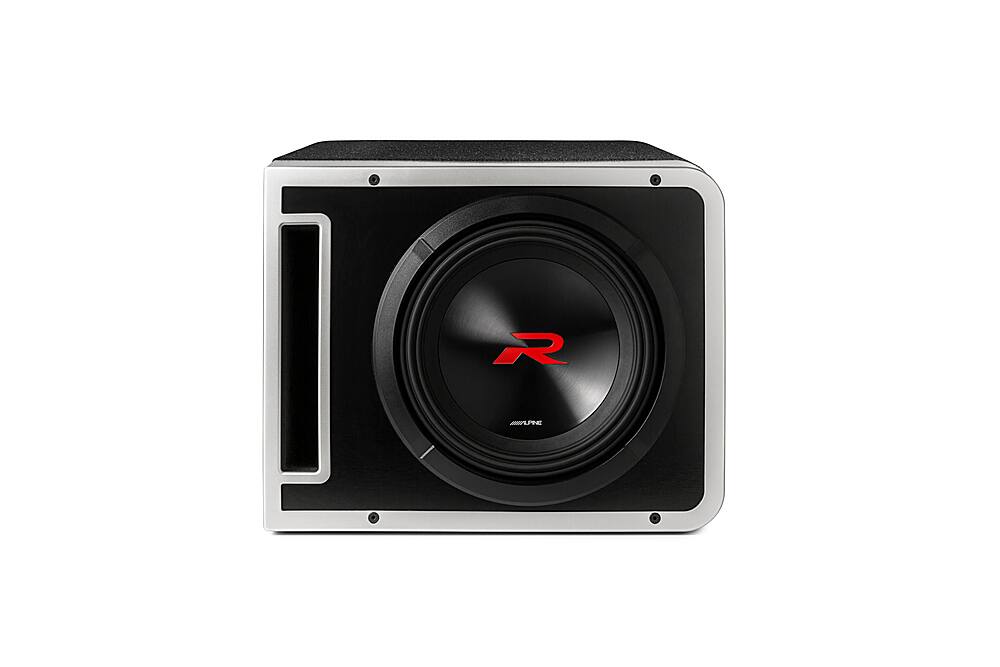 Alt View 11. Alpine - Halo R2-Series 10" Dual Voice Coil 4-Ohm Loaded Subwoofer Enclosure - Black.