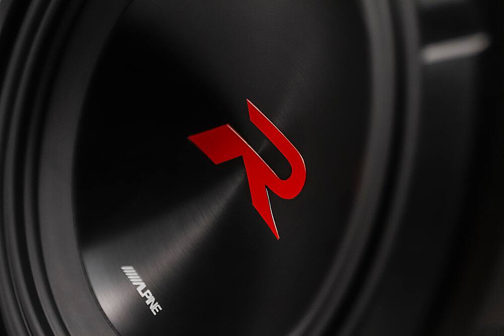 Angle. Alpine - R-Series Dual 12" Voice Coil 4-Ohm Subwoofer - Black.
