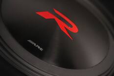 Front. Alpine - R-Series Dual 10" Voice Coil 2-Ohm Subwoofer - Black.