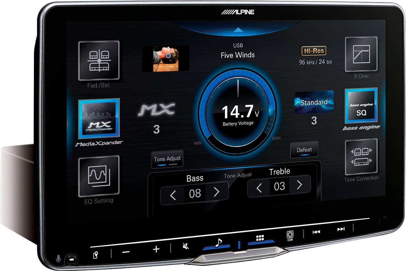 Alt View 11. Alpine - 9" Android Auto and Apple CarPlay Bluetooth Digital Media Receiver - Black.