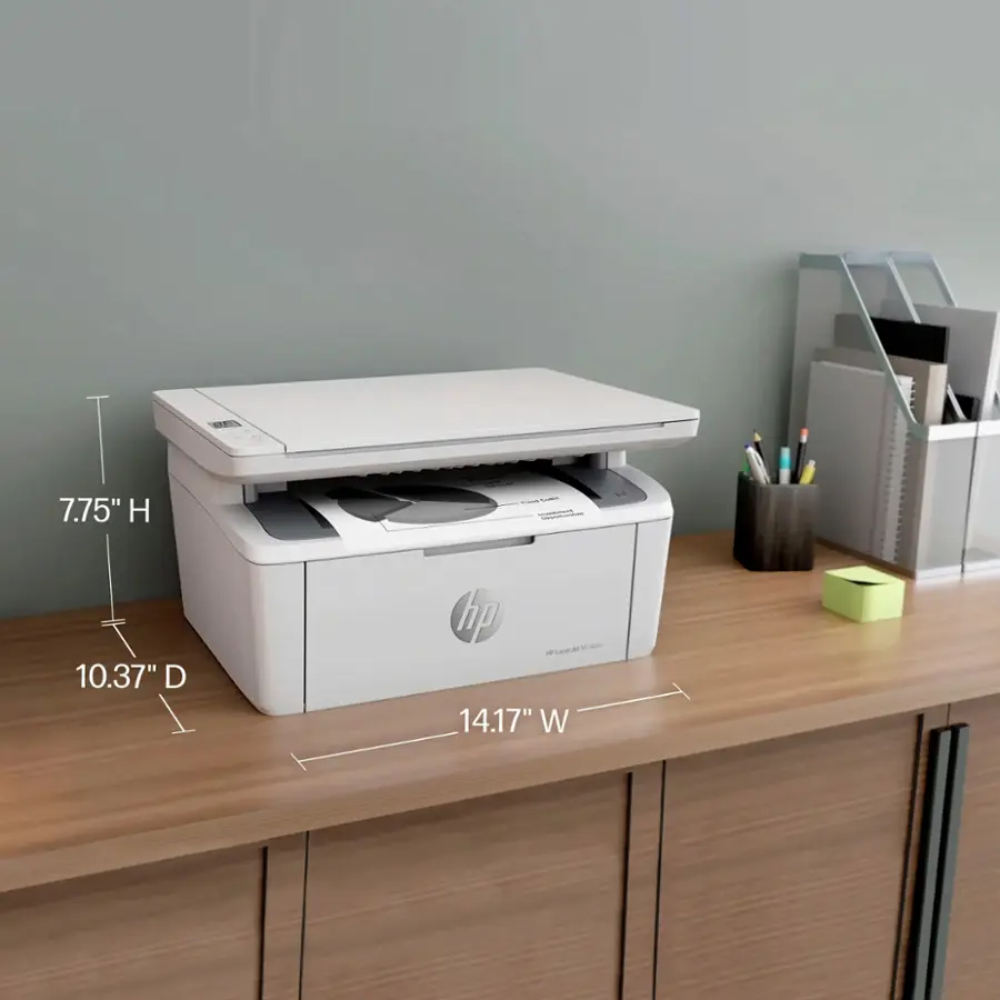 Alt View 20. HP - LaserJet M140w Wireless Black and White Laser Printer - White.