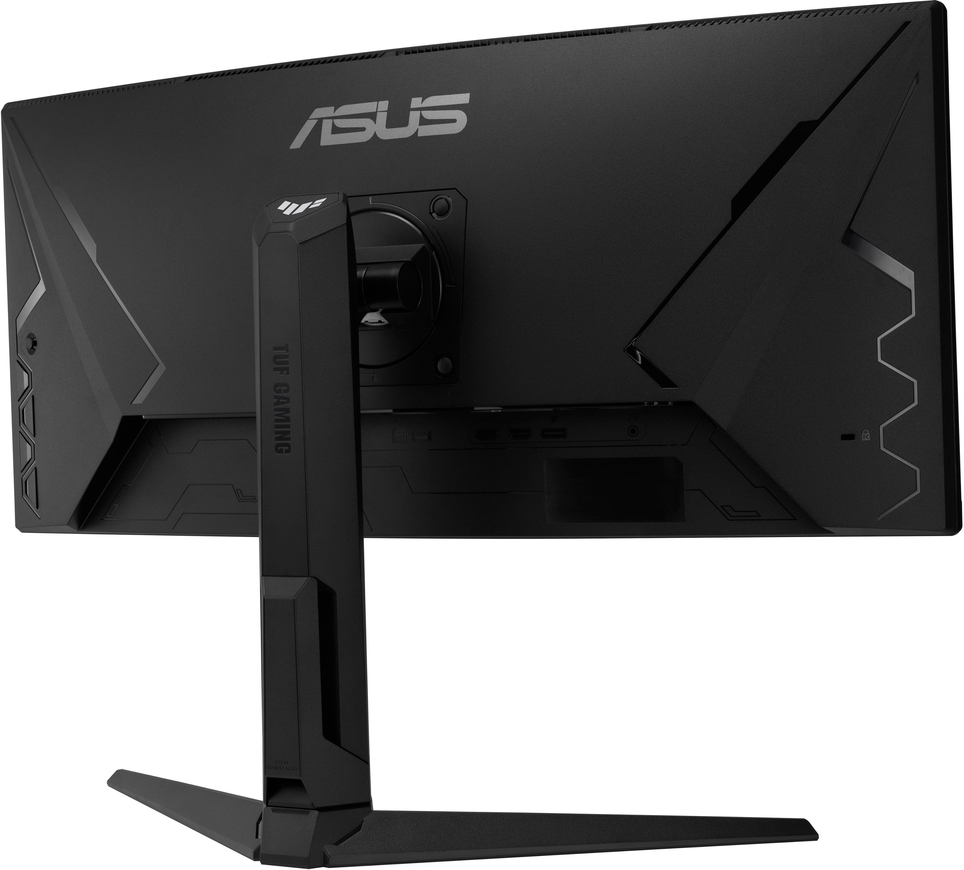 Back View: ASUS - TUF Gaming 24" LCD Curved FreeSync Monitor (DisplayPort, HDMI) - Black