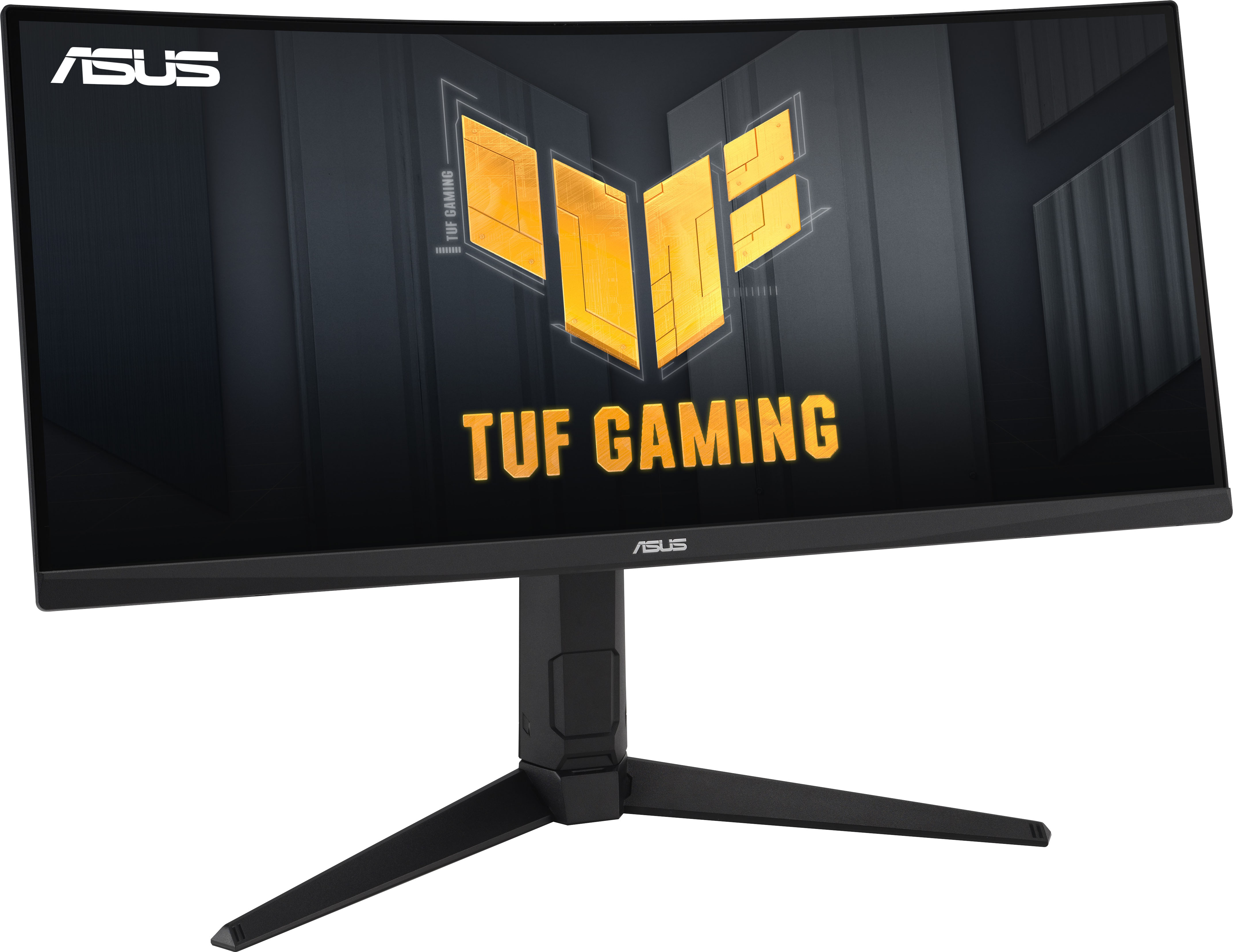 Angle View: ASUS - TUF Gaming 24" LCD Curved FreeSync Monitor (DisplayPort, HDMI) - Black