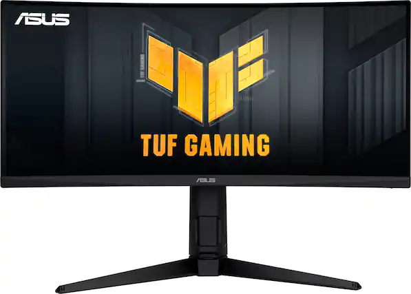 Front. ASUS - TUF 29.5” WLED FreeSync Gaming Monitor with HDR (DisplayPort,USB).