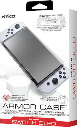 Alt View 11. Nyko - Armor Case for Nintendo Switch OLED - Clear.